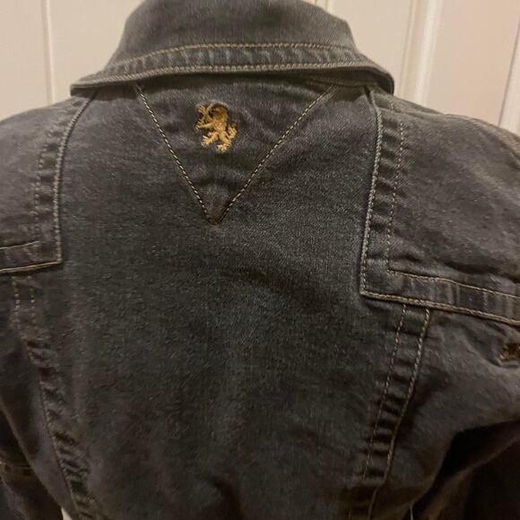Tommy Jeans black cropped button up Denim Jacket M - Picture 4 of 4